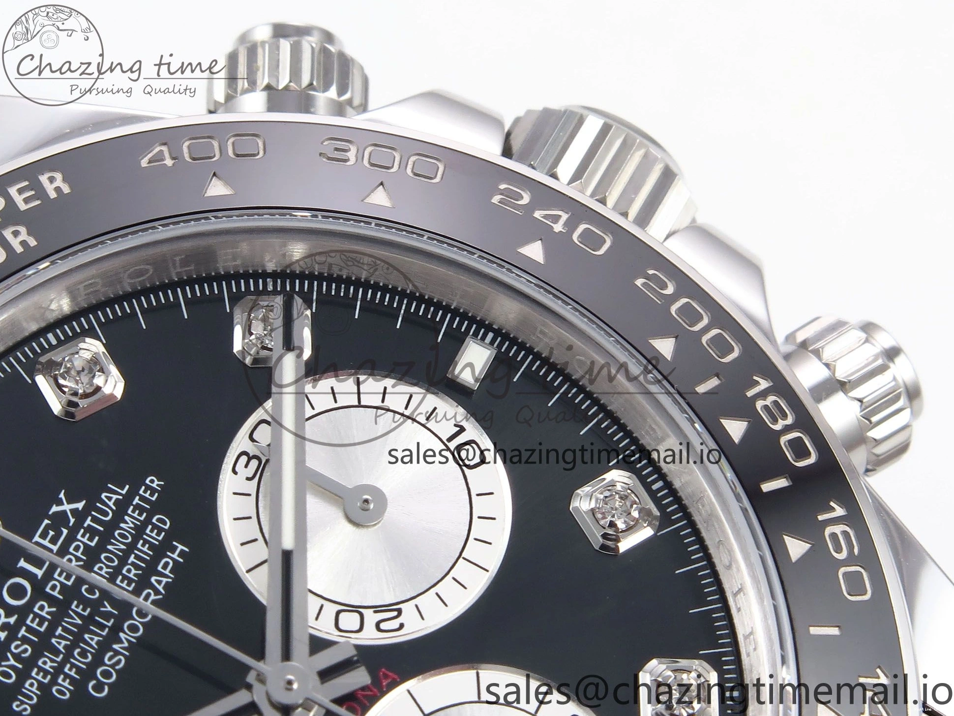 0417 EyeCatching Daytona 126519 LN APSF 1:1 Best Edition Black Diamonds Dial on Oysterflex Strap SH4131（Gain Weight） 1027